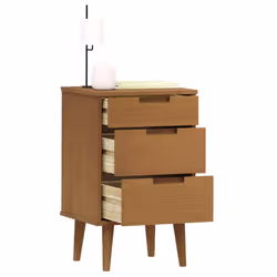 VidaXL 4013409 nightstand/bedside table Brown