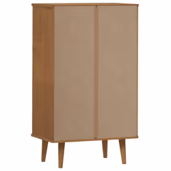 vidaXL Shoe Cabinet Shoe Storage Cupboard Shoe Rack Brown Solid Wood Pine - Additional view 6