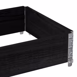 vidaXL Garden Planter Outdoor Flower Pot Planter Pot Black Solid Wood Pine - Additional view 6