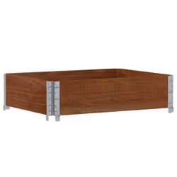 vidaXL Garden Planter Outdoor Flower Pot Planter Pot Brown Solid Wood Pine - Additional view 4