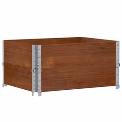 vidaXL Garden Planter Outdoor Flower Pot Planter Pot Brown Solid Wood Pine - Additional view 4