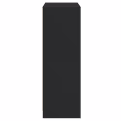 vidaXL Highboard with Doors Sideboard Storage Cupboard Black Engineered Wood - Additional view 7
