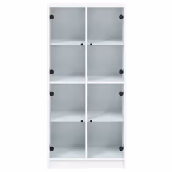 vidaXL Highboard with Doors Sideboard Storage Cupboard White Engineered Wood - Additional view 6