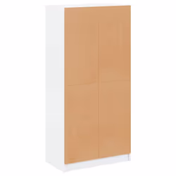 vidaXL Highboard with Doors Sideboard Storage Cupboard White Engineered Wood - Additional view 8