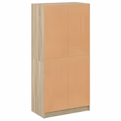 vidaXL Highboard with Doors Sideboard Side Cabinet Sonoma Oak Engineered Wood - Additional view 8