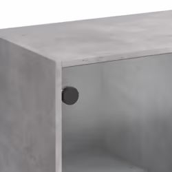 vidaXL Highboard with Doors Sideboard Cabinet Concrete Grey Engineered Wood - Additional view 9