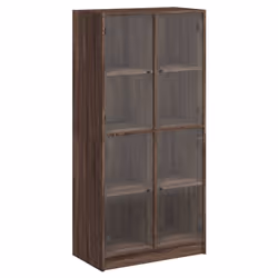 vidaXL Highboard with Doors Sideboard Side Cabinet Brown Oak Engineered Wood