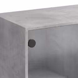 vidaXL Highboard with Doors Sideboard Cabinet Concrete Grey Engineered Wood - Additional view 9