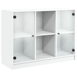 vidaXL Sideboard Cupboard Side Cabinet Storage Highboard White Engineered Wood