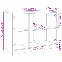 vidaXL Sideboard Cupboard Side Cabinet Storage Highboard White Engineered Wood - Additional view 10