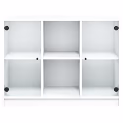 vidaXL Sideboard Cupboard Side Cabinet Storage Highboard White Engineered Wood - Additional view 5