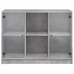 vidaXL Sideboard Cupboard Side Cabinet Highboard Concrete Grey Engineered Wood - Additional view 5
