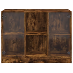 vidaXL Sideboard Cupboard Cabinet Storage Highboard Smoked Oak Engineered Wood - Additional view 5