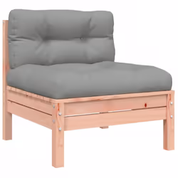 vidaXL Garden Sofa Set 7 Piece with Cushions Couch Solid Wood Douglas Fir - Additional view 4