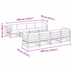 VidaXL 3299359 outdoor furniture set Cream - Additional view 3