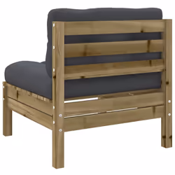 vidaXL Garden Sofa Set 6 Piece with Cushions Corner Sofa Impregnated WoodÂ Pine - Additional view 6