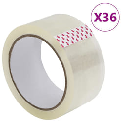 vidaXL Packaging Tape Packing Boxes Parcel Tape Sealing Shipping Packing Tape - transparent, 45 ÃÂ¼m/ 36 pcs