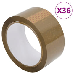 vidaXL Packaging Tape Packing Boxes Parcel Tape Sealing Shipping Packing Tape - brown, 45 ÃÂ¼m/ 36 pcs