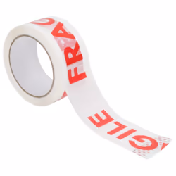 vidaXL Packaging Tape Packing Boxes Parcel Tape Packing Tape Printed White - 12 pcs