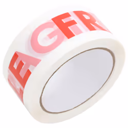 vidaXL Packaging Tape Packing Boxes Parcel Tape Packing Tape Printed White - 12 pcs - Additional view 4