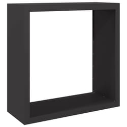 vidaXL Firewood Rack Fireplace Log Store Firewood Log Rack Log Holder Steel - black, 100 x 40 x 100 cm