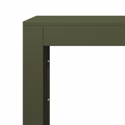 vidaXL Firewood Rack Fireplace Log Store Firewood Log Rack Log Holder Steel - green, 100 x 40 x 100 cm - Additional view 6