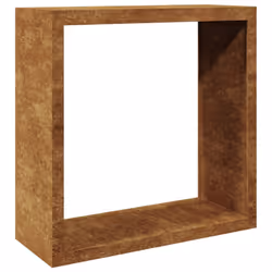 vidaXL Firewood Rack Fireplace Log Store Firewood Log Rack Log Holder Steel - brown, 100 x 40 x 100 cm
