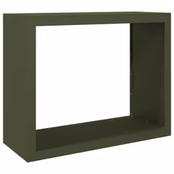 vidaXL Firewood Rack Fireplace Log Store Firewood Log Rack Log Holder Steel - green, 100 x 40 x 80 cm