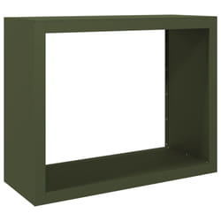 vidaXL Firewood Rack Fireplace Log Store Firewood Log Rack Log Holder Steel - green, 100 x 40 x 80 cm