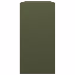 vidaXL Firewood Rack Fireplace Log Store Firewood Log Rack Log Holder Steel - green, 100 x 40 x 80 cm - Additional view 4