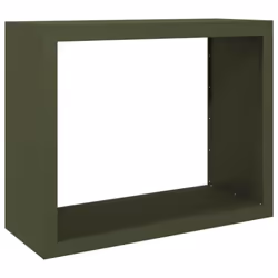 vidaXL Firewood Rack Fireplace Log Store Firewood Log Rack Log Holder Steel - green, 100 x 40 x 80 cm - Additional view 5