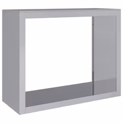 vidaXL Firewood Rack Fireplace Log Store Firewood Log Rack Log Holder Steel - grey, 100 x 40 x 80 cm - Additional view 5