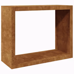 vidaXL Firewood Rack Fireplace Log Store Firewood Log Rack Log Holder Steel - brown, 100 x 40 x 80 cm