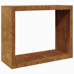 vidaXL Firewood Rack Fireplace Log Store Firewood Log Rack Log Holder Steel - brown, 100 x 40 x 80 cm
