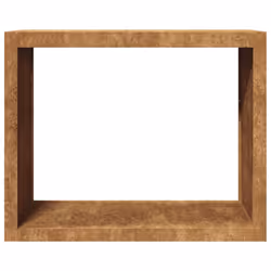 vidaXL Firewood Rack Fireplace Log Store Firewood Log Rack Log Holder Steel - brown, 100 x 40 x 80 cm