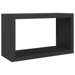 vidaXL Firewood Rack Fireplace Log Store Firewood Log Rack Log Holder Steel - black, 100 x 40 x 60 cm