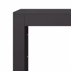 vidaXL Firewood Rack Fireplace Log Store Firewood Log Rack Log Holder Steel - black, 100 x 40 x 60 cm - Additional view 6