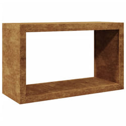vidaXL Firewood Rack Fireplace Log Store Firewood Log Rack Log Holder Steel - brown, 100 x 40 x 60 cm