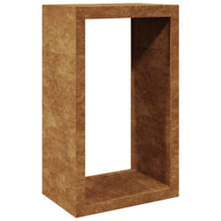 vidaXL Firewood Rack Fireplace Log Store Firewood Log Rack Log Holder Steel - brown, 60 x 40 x 100 cm