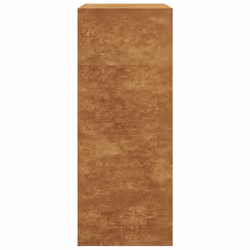 vidaXL Firewood Rack Fireplace Log Store Firewood Log Rack Log Holder Steel - brown, 60 x 40 x 100 cm