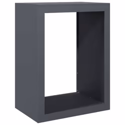 vidaXL Firewood Rack Fireplace Log Store Firewood Log Rack Log Holder Steel - anthracite, 60 x 40 x 80 cm