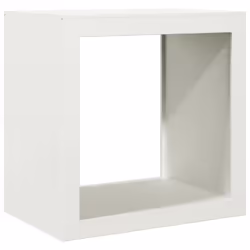 vidaXL Firewood Rack Fireplace Log Store Firewood Log Rack Log Holder Steel - white, 60 x 40 x 60 cm