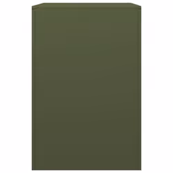 vidaXL Firewood Rack Fireplace Log Store Firewood Log Rack Log Holder Steel - green, 60 x 40 x 60 cm - Additional view 4