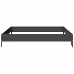 vidaXL Garden Raised Bed Outdoor Planter Pot Patio Flower Box Black Steel - Additional view 4