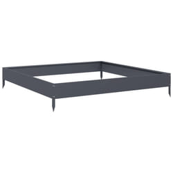 vidaXL Garden Raised Bed Outdoor Planter Pot Patio Flower Box Anthracite Steel