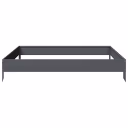 vidaXL Garden Raised Bed Outdoor Planter Pot Patio Flower Box Anthracite Steel - Additional view 4