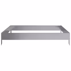 vidaXL Garden Raised Bed Outdoor Planter Pot Patio Flower Box Galvanised Steel - Additional view 4