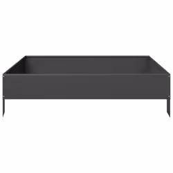 vidaXL Garden Raised Bed Outdoor Planter Pot Patio Flower Box Black Steel - Additional view 4