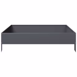vidaXL Garden Raised Bed Outdoor Planter Pot Patio Flower Box Anthracite Steel - Additional view 4