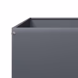 vidaXL Garden Raised Bed Outdoor Planter Pot Patio Flower Box Anthracite Steel - Additional view 6
